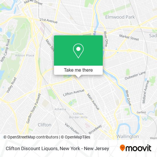 Mapa de Clifton Discount Liquors