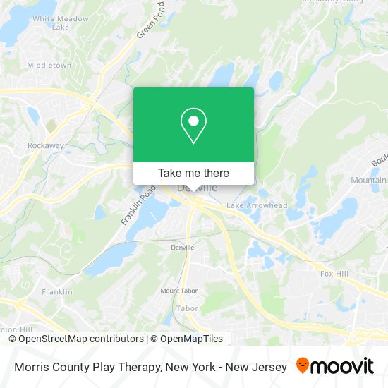 Morris County Play Therapy map