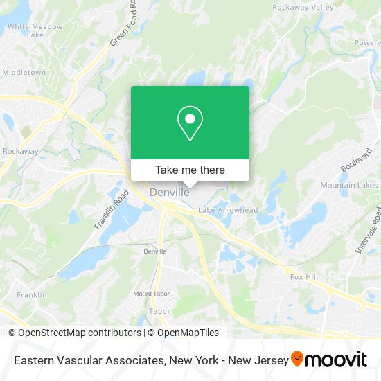 Eastern Vascular Associates map