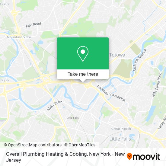 Mapa de Overall Plumbing Heating & Cooling