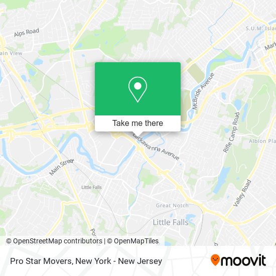 Pro Star Movers map