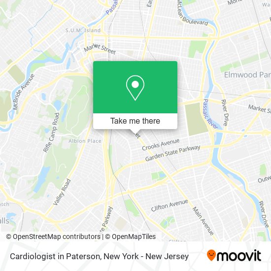 Cardiologist in Paterson map