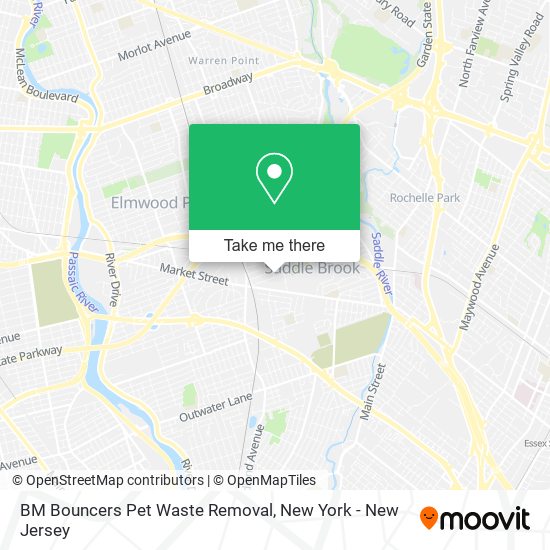 Mapa de BM Bouncers Pet Waste Removal