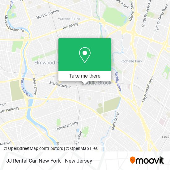 JJ Rental Car map