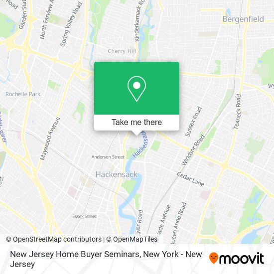 New Jersey Home Buyer Seminars map