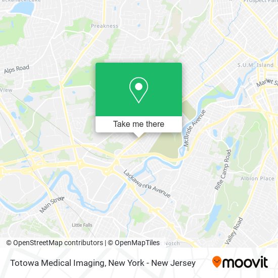 Totowa Medical Imaging map