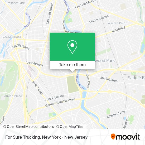 For Sure Trucking map