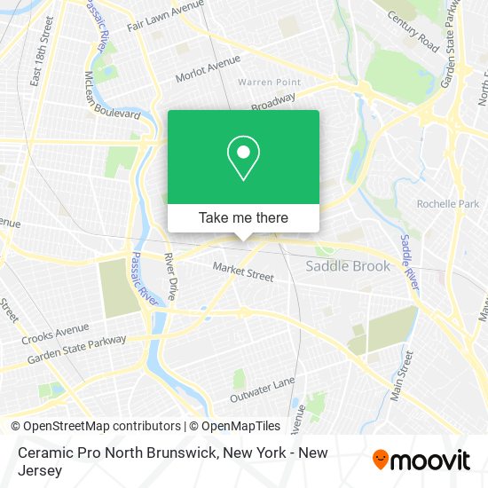 Ceramic Pro North Brunswick map