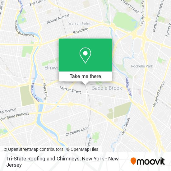 Tri-State Roofing and Chimneys map