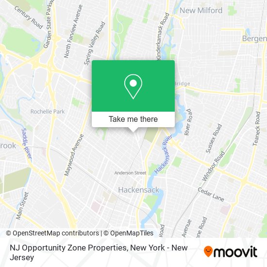 Mapa de NJ Opportunity Zone Properties
