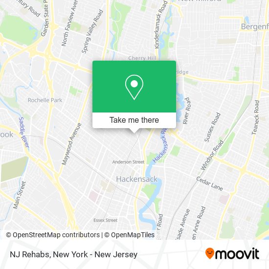 NJ Rehabs map