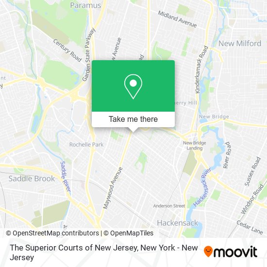 Mapa de The Superior Courts of New Jersey
