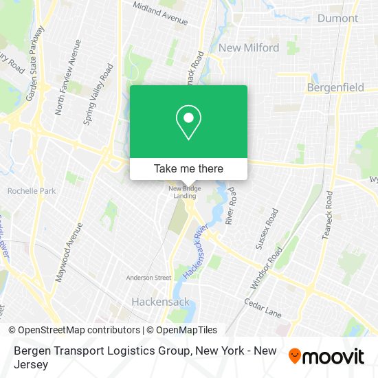 Mapa de Bergen Transport Logistics Group