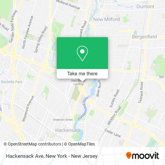 Mapa de Hackensack Ave