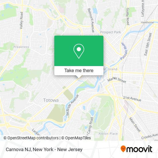 Mapa de Carnova NJ