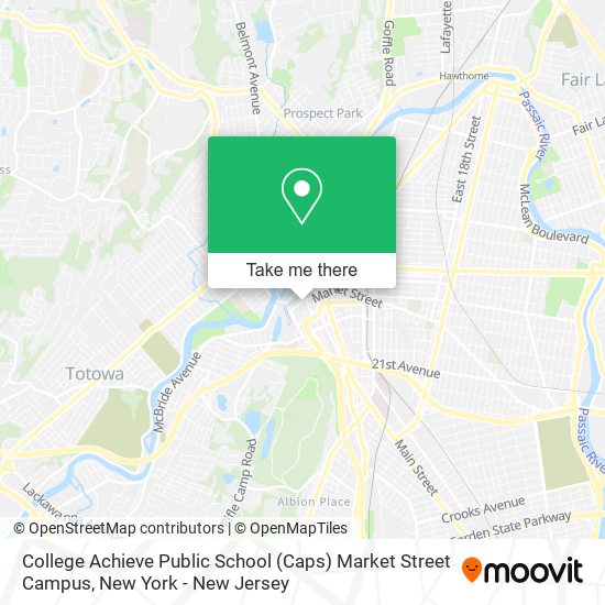 College Achieve Public School (Caps) Market Street Campus map