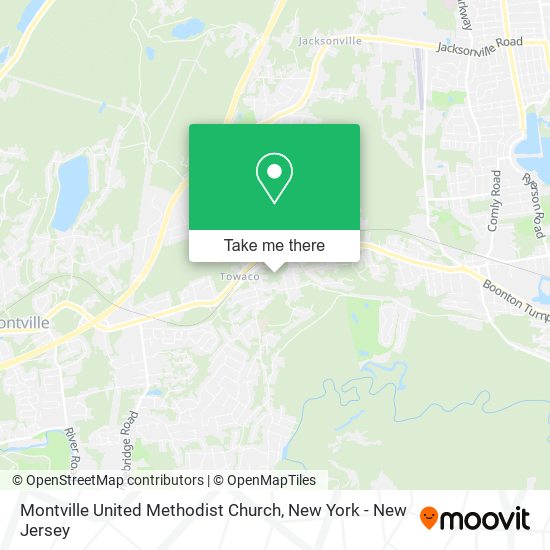 Montville United Methodist Church map