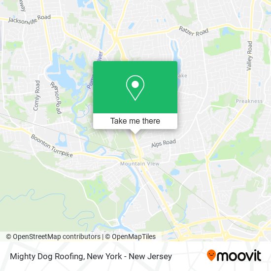 Mapa de Mighty Dog Roofing