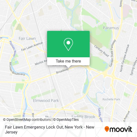 Fair Lawn Emergency Lock Out map