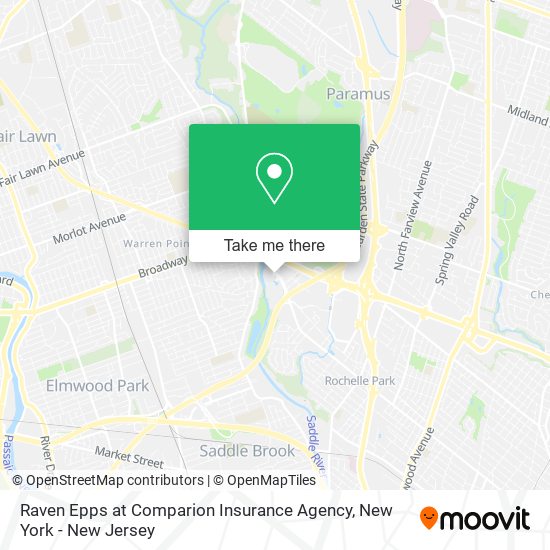 Raven Epps at Comparion Insurance Agency map
