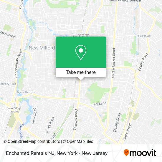 Mapa de Enchanted Rentals NJ