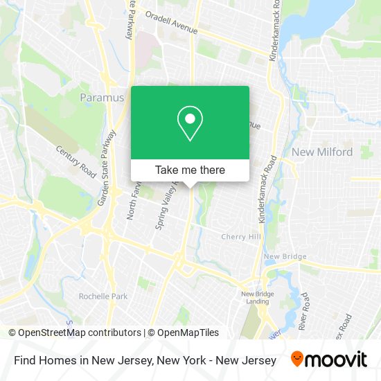 Mapa de Find Homes in New Jersey