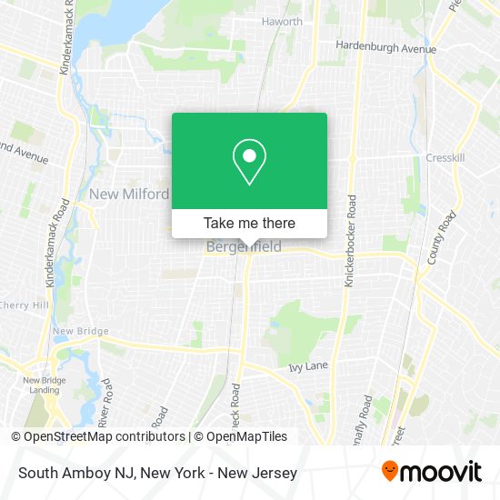 Mapa de South Amboy NJ
