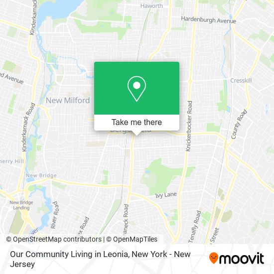 Our Community Living in Leonia map