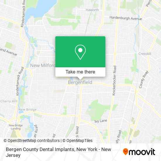 Bergen County Dental Implants map