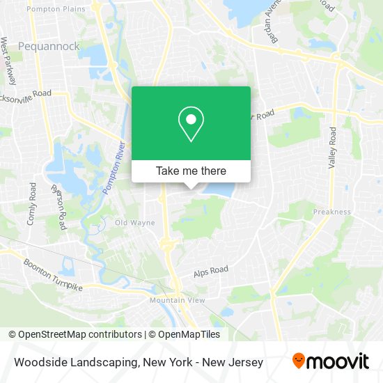 Woodside Landscaping map