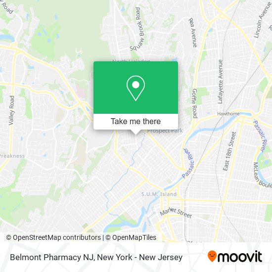 Mapa de Belmont Pharmacy NJ