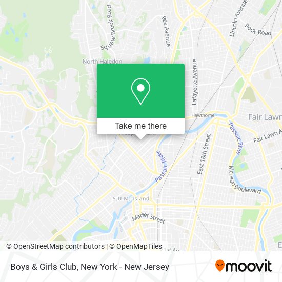 Boys & Girls Club map