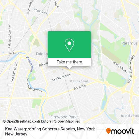 Kaa-Waterproofing Concrete Repairs map