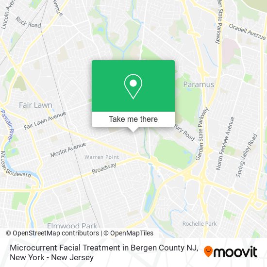 Microcurrent Facial Treatment in Bergen County NJ map