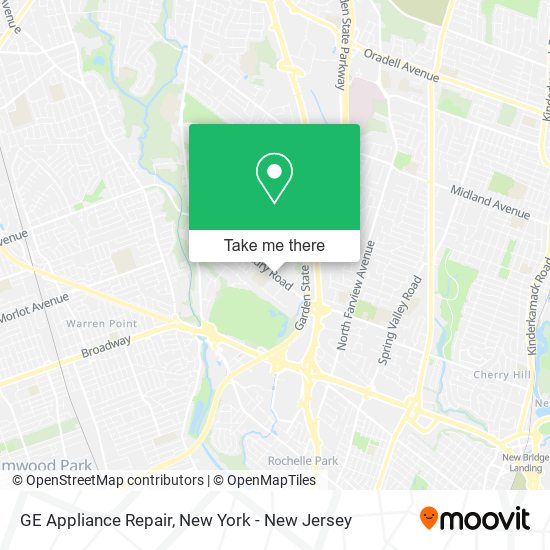 Mapa de GE Appliance Repair