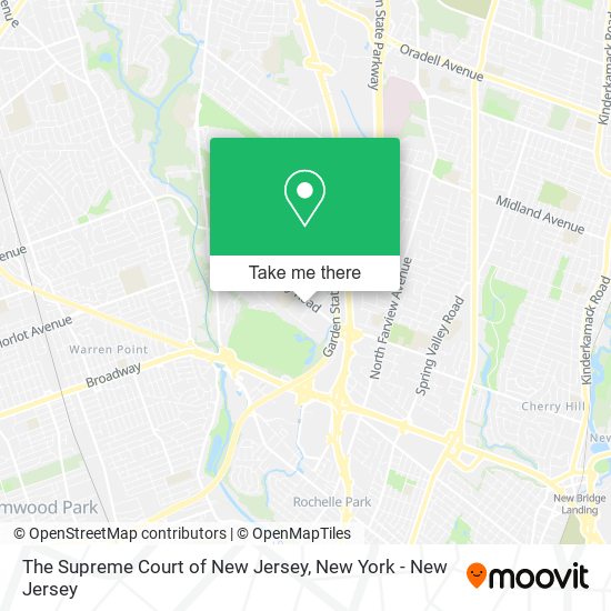 Mapa de The Supreme Court of New Jersey