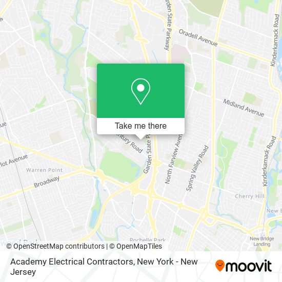 Academy Electrical Contractors map