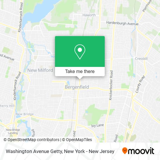 Mapa de Washington Avenue Getty
