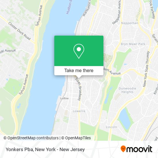 Mapa de Yonkers Pba
