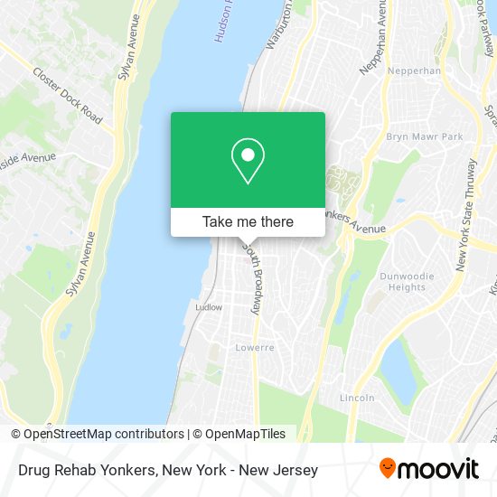 Drug Rehab Yonkers map