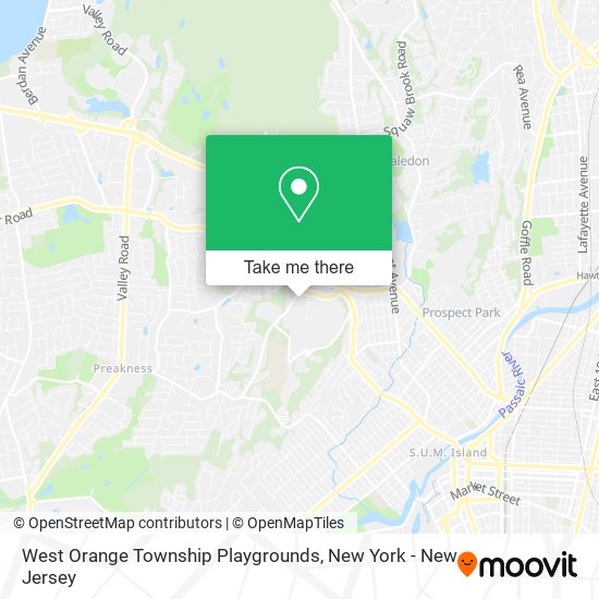 West Orange Township Playgrounds map
