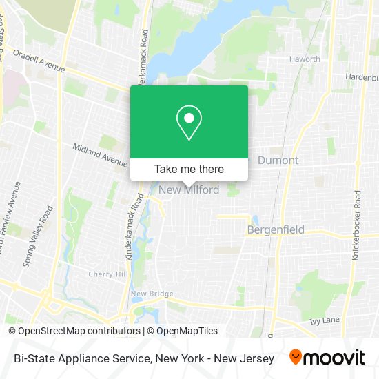 Bi-State Appliance Service map