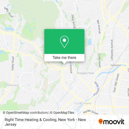Right Time Heating & Cooling map