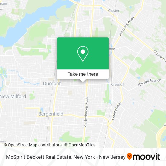 McSpirit Beckett Real Estate map