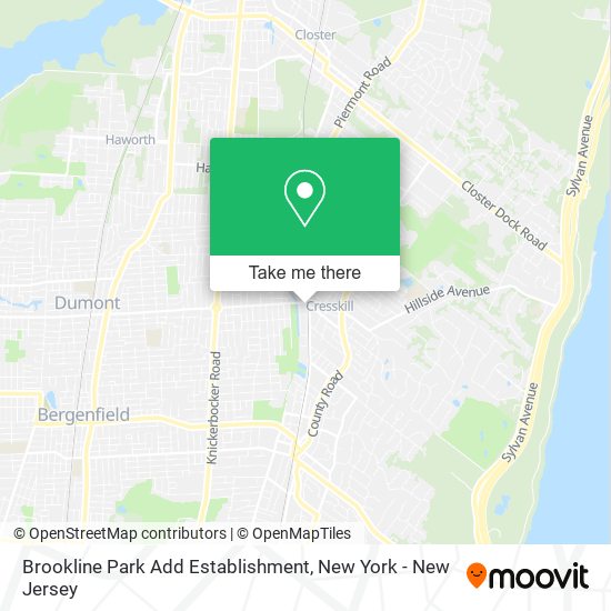 Brookline Park Add Establishment map