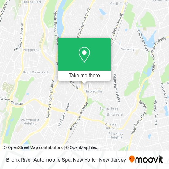 Bronx River Automobile Spa map