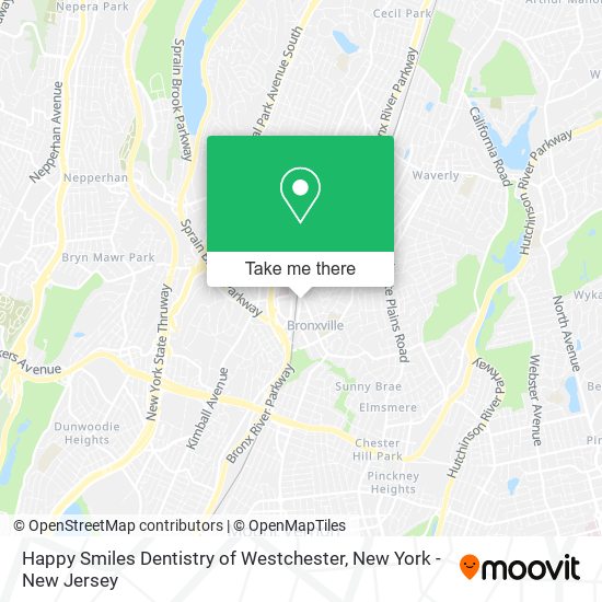 Happy Smiles Dentistry of Westchester map