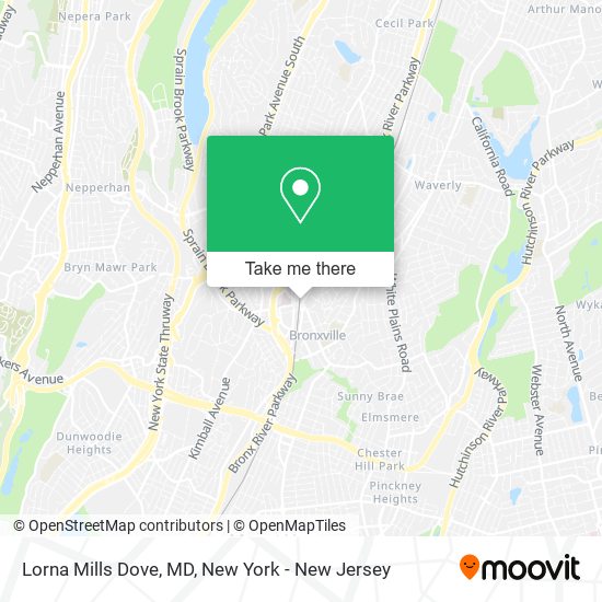 Mapa de Lorna Mills Dove, MD