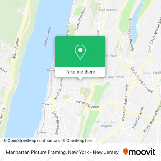 Manhattan Picture Framing map