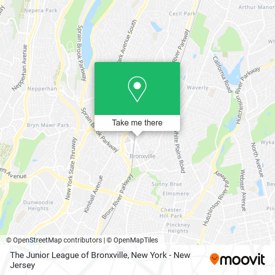 The Junior League of Bronxville map